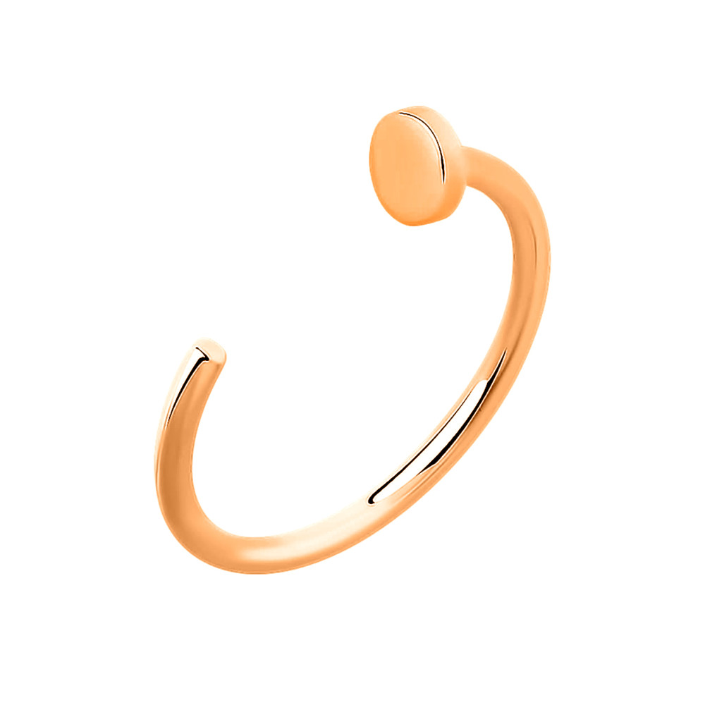 Золотий пірсинг в ніс (з6035) - 1