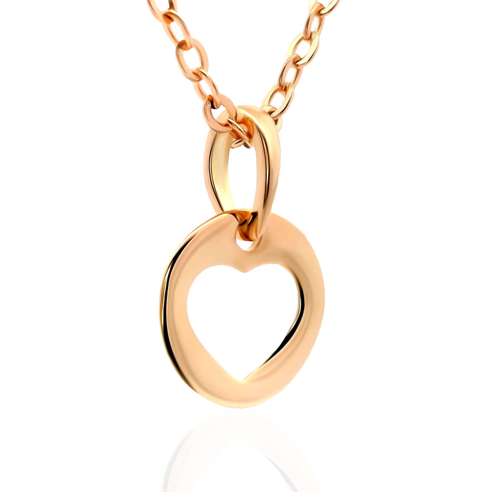 Золотий кулон Серце (з7290) - 1