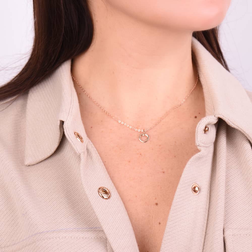 Золотий кулон Серце (з7290) - 4