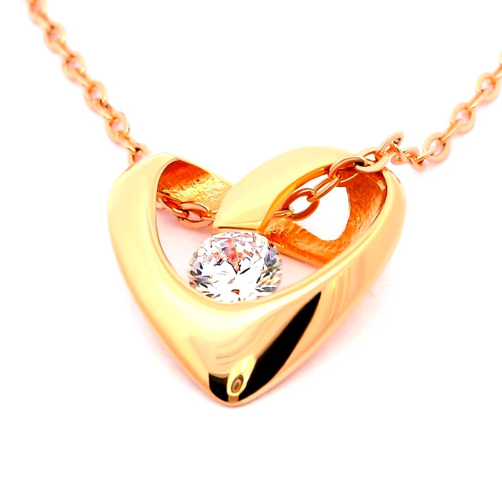 Золотий кулон Серце (з7340) - 3