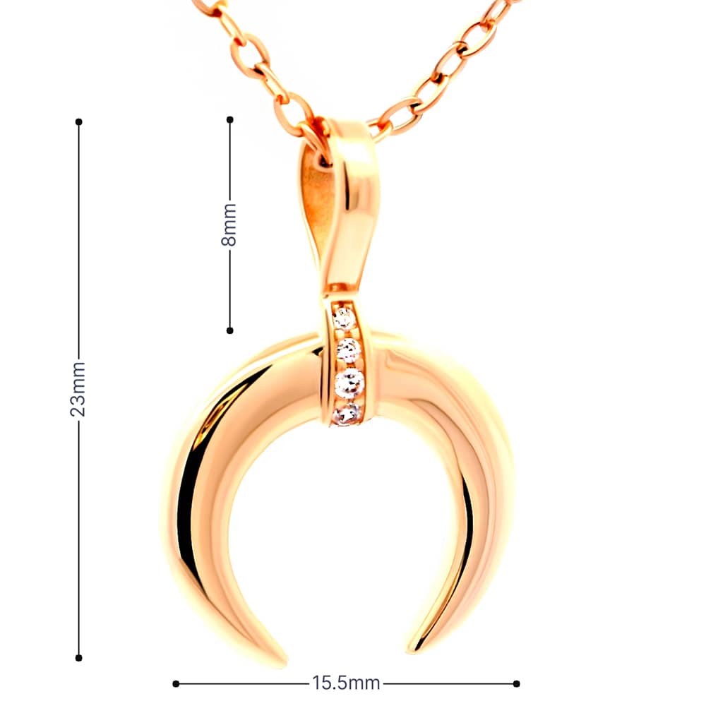 Золотий кулон Лунниця (з7365) - 5