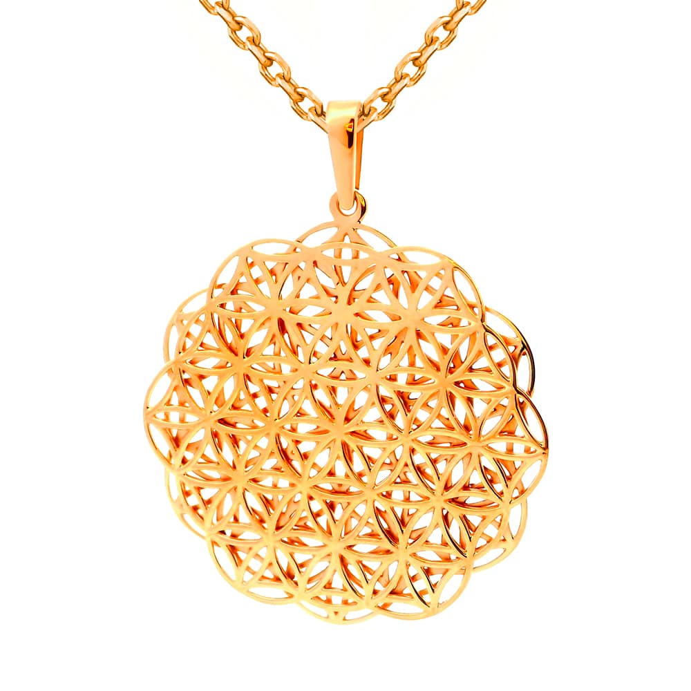 Золотий кулон Квітка життя (з7366) - 1