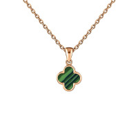 Золотий кулон Конюшина з малахітом (з7371.1) Рекомендації для вас