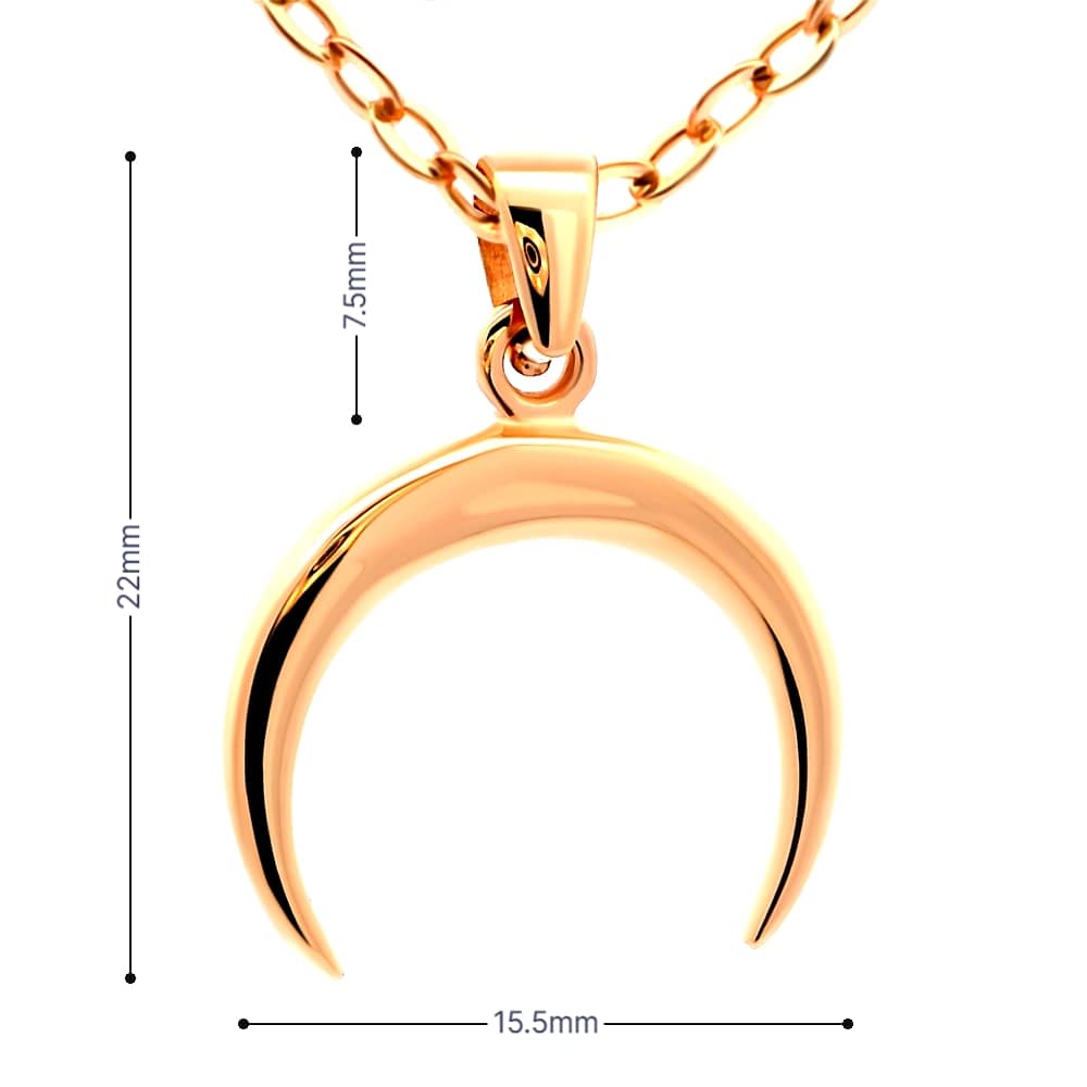 Золотий кулон Лунниця (з7372) - 5