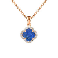 Золотий кулон Конюшина з лазуритом (з7374.3) Рекомендації для вас