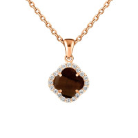 Золотий кулон Конюшина з тигровим оком (з7374.5) Рекомендації для вас