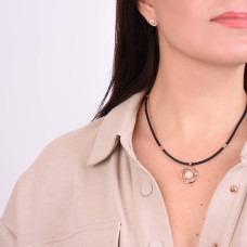 Шнурок каучуковий із золотими вставками (з8001) - 2