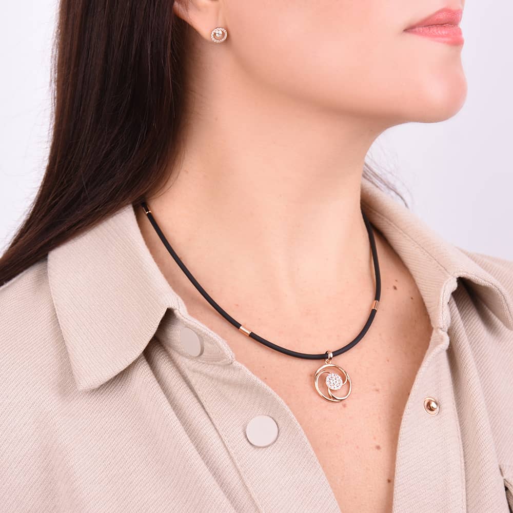 Шнурок каучуковий із золотими вставками (з8001) - 3