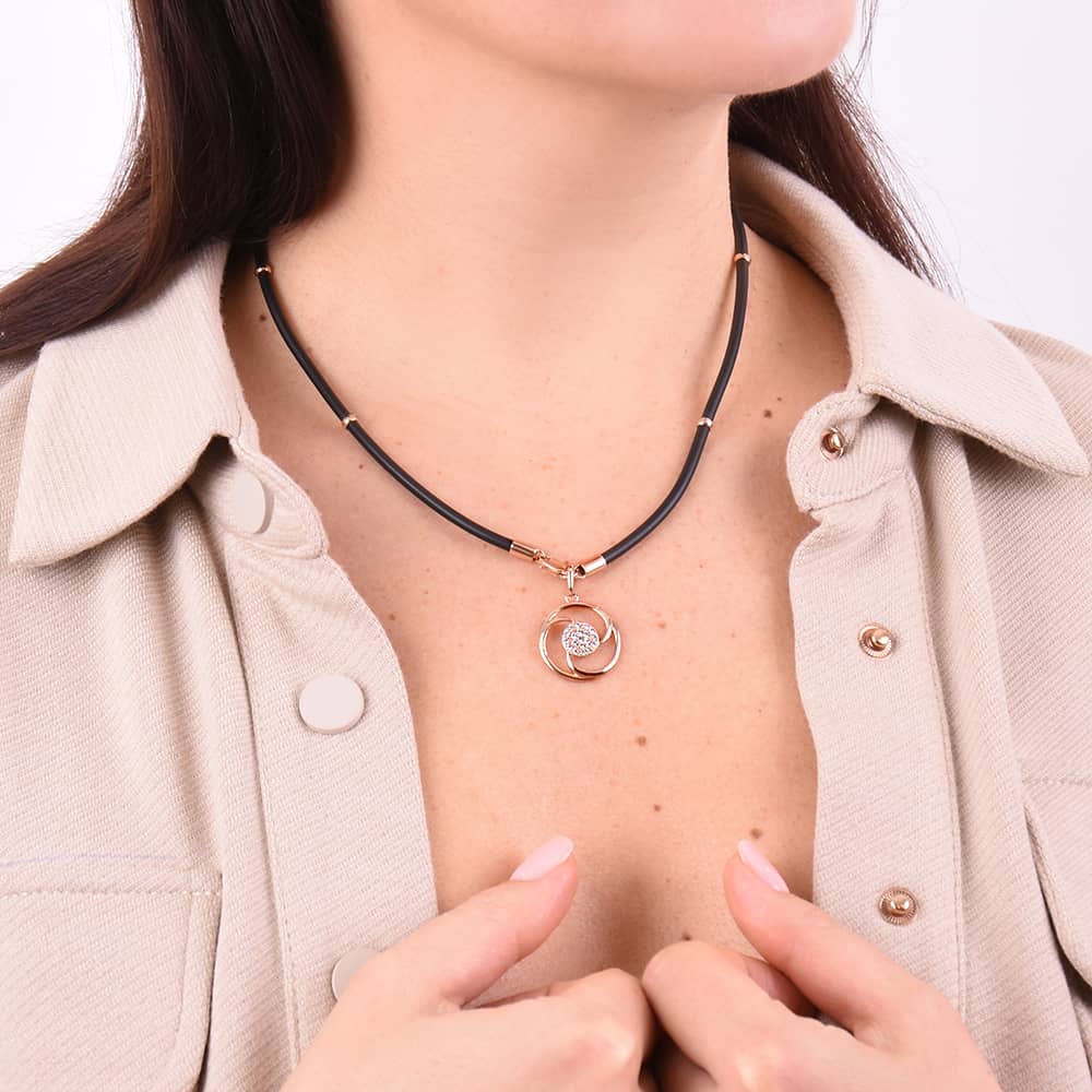 Шнурок каучуковий із золотими вставками (з8002) - 2