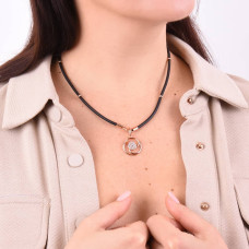 Шнурок каучуковий із золотими вставками (з8002) - 2