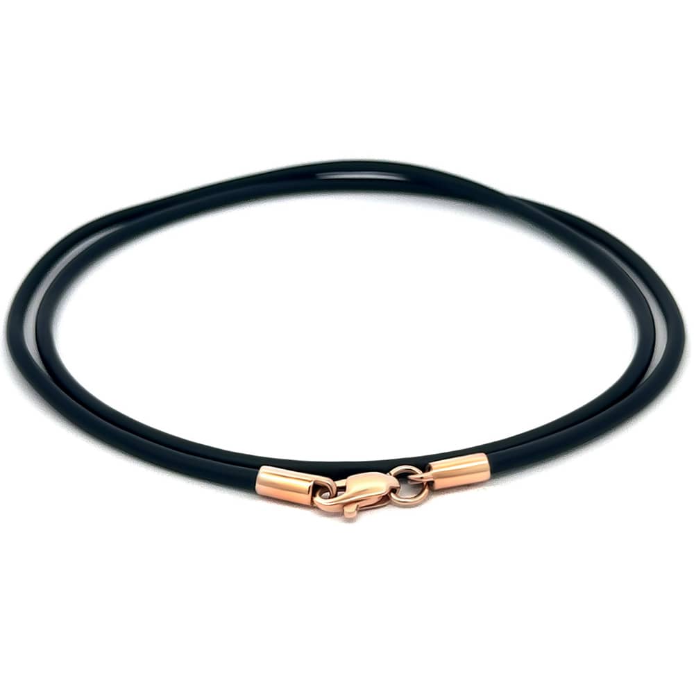 Шнурок каучуковий із золотом (з8003) - 4