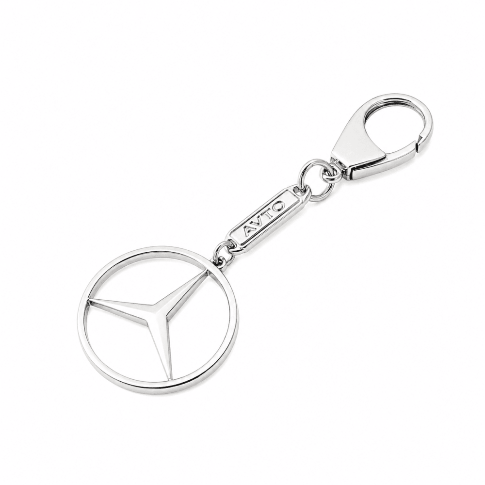 Брелок из белого золота Mercedes (Мерседес) (з9003.1) - 1
