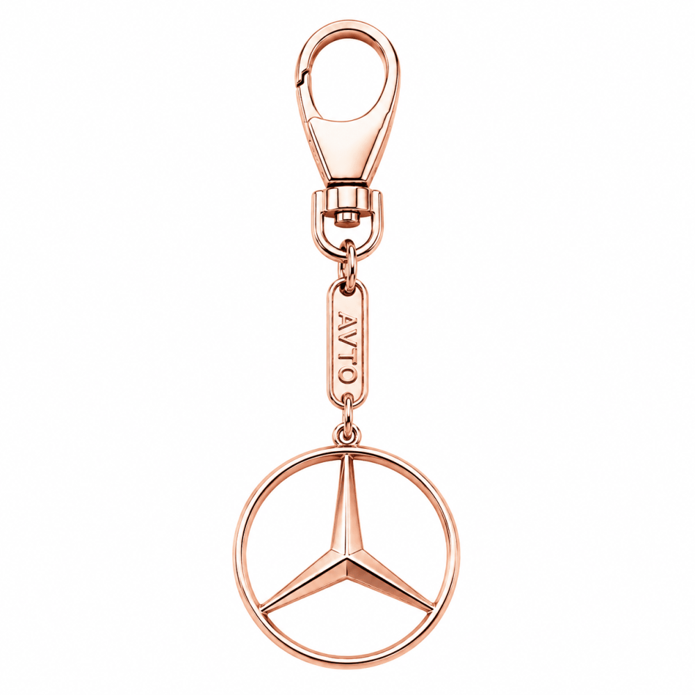 Брелок из красного золота Mercedes (Мерседес) (з9003.3) - 1
