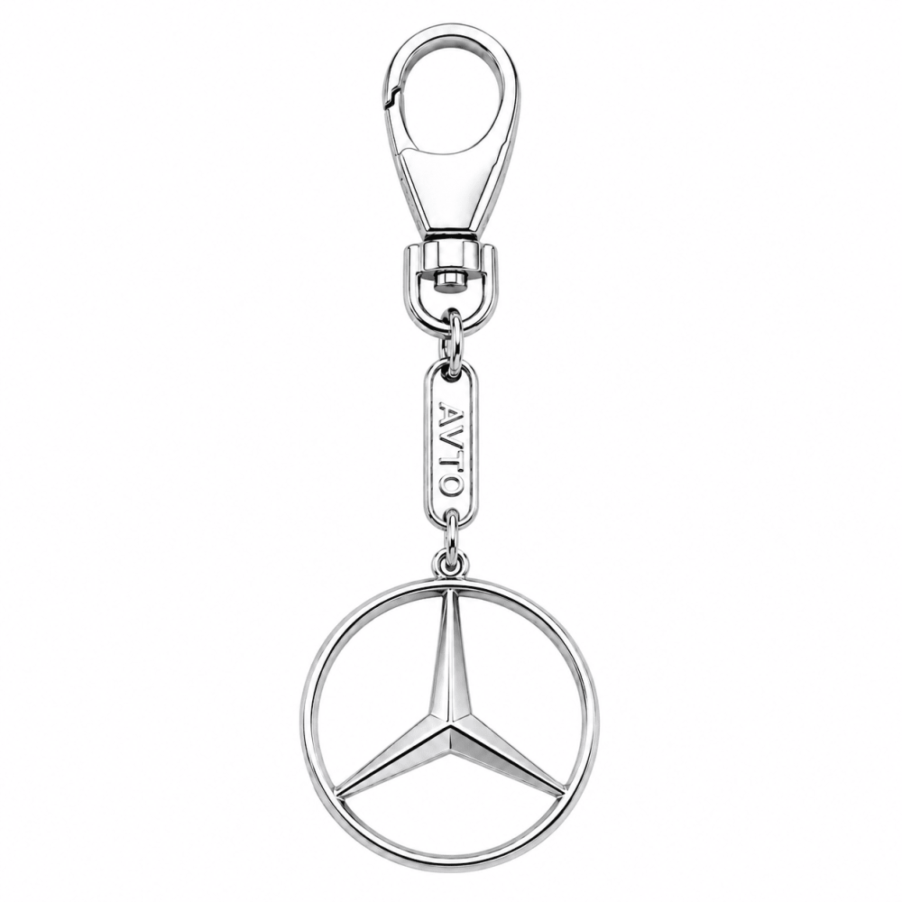 Брелок из белого золота Mercedes (Мерседес) (з9003.3) - 1