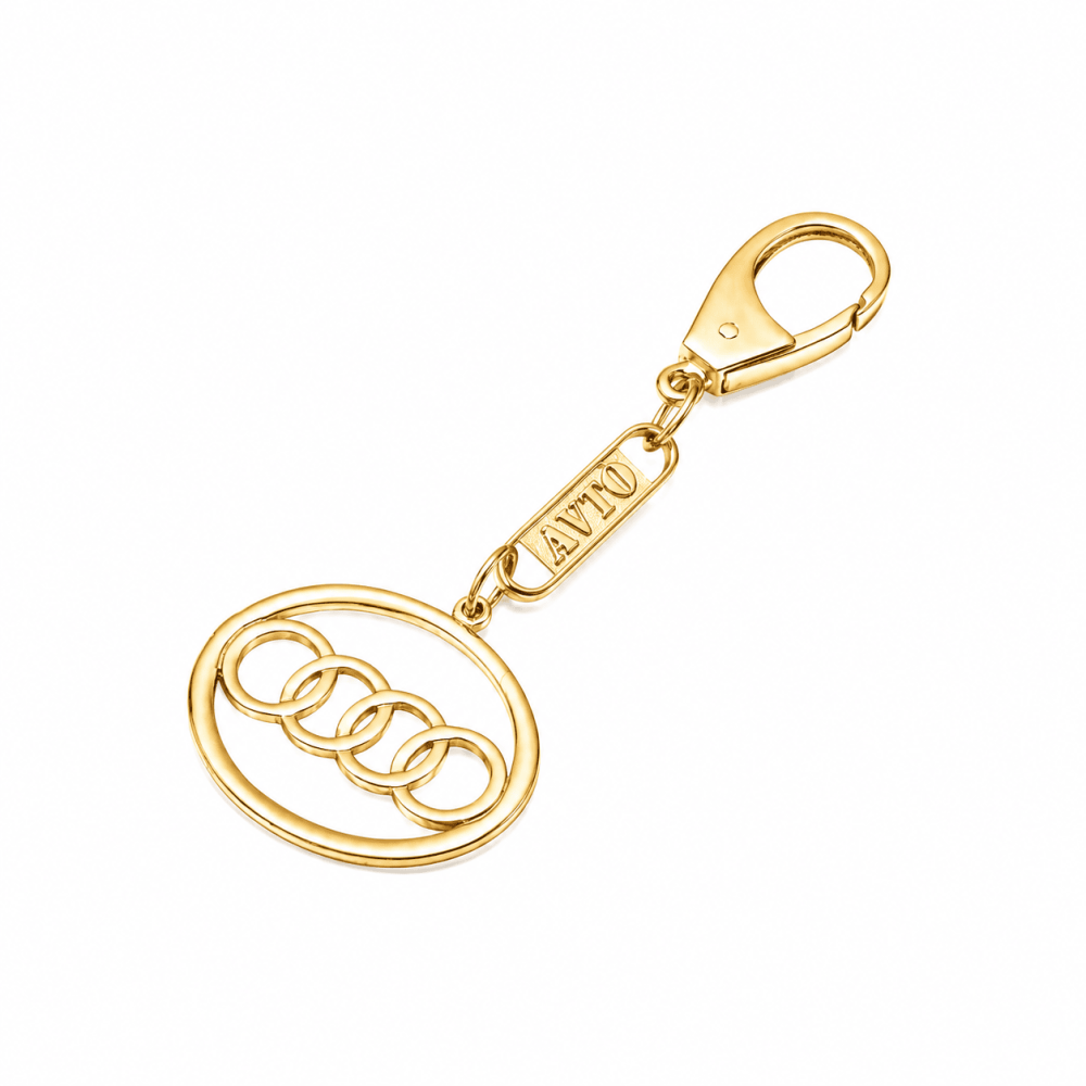 Брелок з жовтого золота Audi (Ауді) (з9004.1) - 1