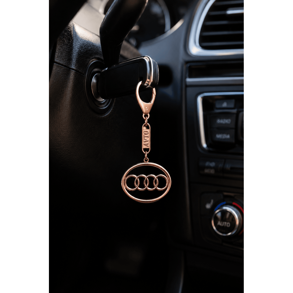 Брелок из красного золота Audi (Ауди) (з9004.1) - 2