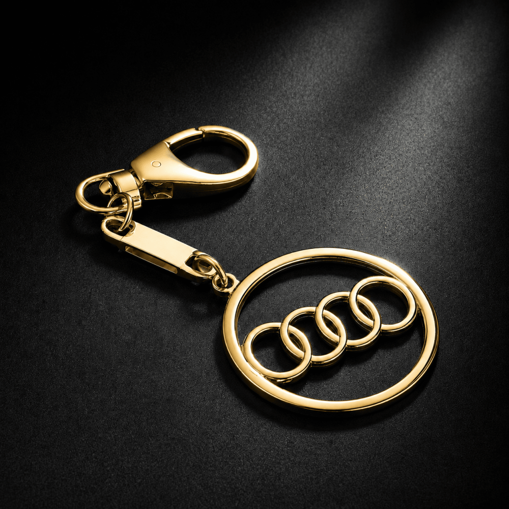 Брелок из желтого золота Audi (Ауди) (з9004) - 2